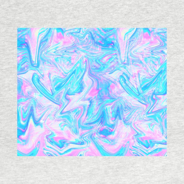 Pink Sky Blue Holographic Pattern by saradaboru